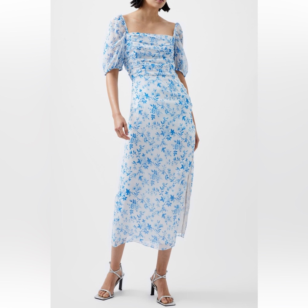 French Connection Catrina
Floral Ruched Midi Dress - only worn once